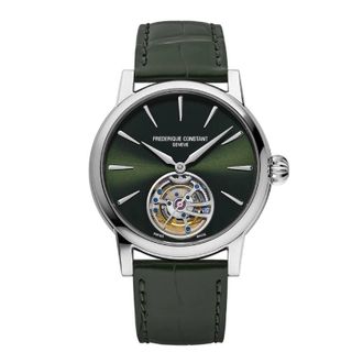 Frederique Constant Manufacture Tourbillon Automatic Green Dial Mens Watch FC-980GR3H6