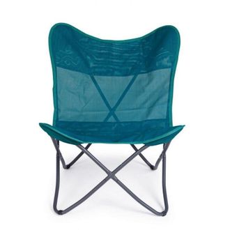 OEM Silla De Mar Plegable De Textilene Verde Agua Mariposa Gabicce 77,5x81x H89 Cm