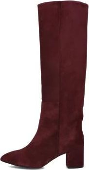 Toral Shoes Rode Hoge Laarzen- Elegante Stijl 12776 - Dames - Laarzen met Hak - Rood - 38 EU - Wol - Schoenen