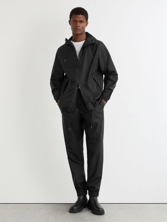 Rains Waterproof Cuffed Trousers, Black, XS