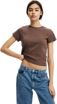 Cotton On 90S Baby Tee in Dark Truffle at Nordstrom, Size Xx-Small