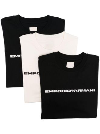 Emporio Armani Mens Logo T-Shirt -3 Pack
