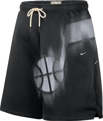 Nike Mens Utah Jazz Standard Issue Fleece Basketball Shorts in Black | IQ1549-010