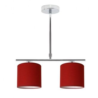 Fabrilamp Fabrilamp - Fab 1.523/2-rojo Lampara Planetario Cromo/rojo 2xe14 (62x43)