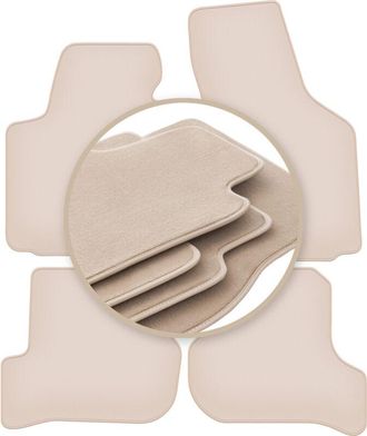 OEM Alfombrillas Beige Premium Para: Seat Le&oacute;n Ii Hatchback 2005-2012