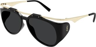 Saint Laurent unisex, Accessoires, Zwart, Maat: 55 MM