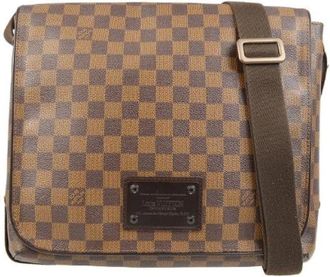 Louis Vuitton Vintage, unisex, Bruin, ONE Size, Leer, Pre-owned Vintage Canvas Cross Body Bag