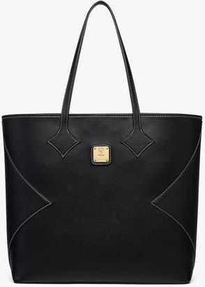 MCM Large Dia Shopper in Calfskin Leather in Black at Nordstrom