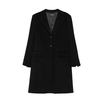 Dolce & Gabbana Jassen, Dames, Zwart, M, Enkelrij jas