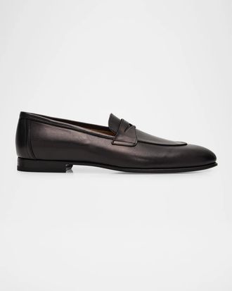Kiton Men & apos;s Calfskin Penny Loafers