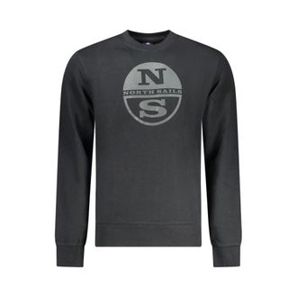 North Sails Sweatshirts, male, Black, Size: 2XL Long-sleeve Sweatshirt