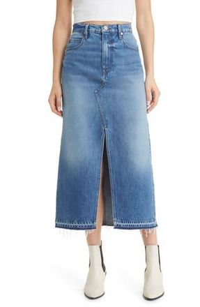 Frame Denim Raw Hem Denim Midi Skirt in Del Amo at Nordstrom Rack, Size 26