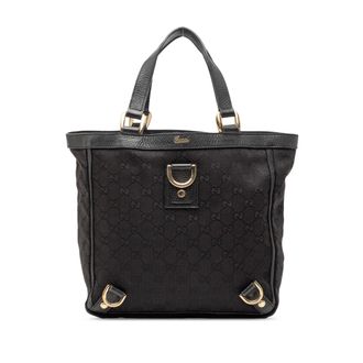 Gucci Tweedehands Gg Canvas Abbey D Ring Tote