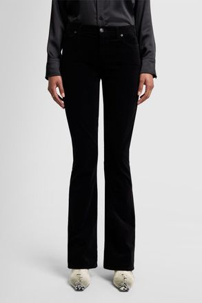 7 For All Mankind Womens Ladies Pants Hw Ali Flare Fit - Black - Size 32 (Waist)
