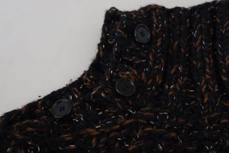Dolce & Gabbana Mens Fatto A Sweater Brown Virgin Wool
