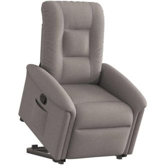 vidaXL Sill&oacute;n Reclinable Elevable Tela Gris Taupe Vidaxl