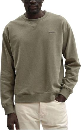 Pepe Jeans London Hoodies & sweatvesten, Heren, Groen, S, Geo Sweatshirt
