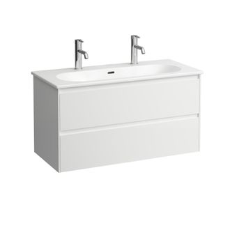 Laufen Laufen Lua Set Lani Set Complet, Lavabo 2 Trous Pour Robinetterie