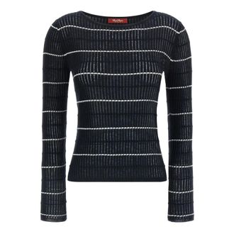 Max Mara Dames, Truien, Blauw, Maat: L Zijde