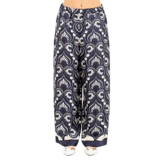 Max Mara Wide Trousers, female, Multicolor, Size: 2XS Pantalone Weekend