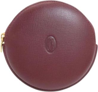 Cartier Pre-owned Wallets, female, Red, Size: ONE SIZE Pre-owned Leather Pouch