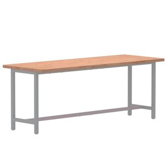 Berkfield Home Beautiful Workbench Top 150x55x2.5 cm Solid Wood Beech in Natural