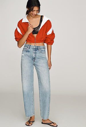 Pistola Denim Wes High-Rise Tapered-Leg Jeans