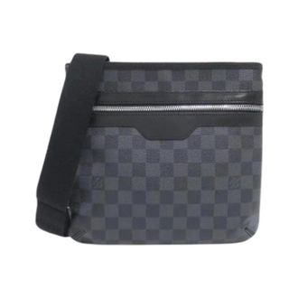 Louis Vuitton Pre-owned Cross Body Bags, male, Gray, Size: ONE SIZE Pre-owned Canvas Shoulder Bag