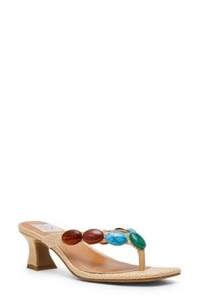 Dolce Vita Bowi Embellished Sandal in Raffia at Nordstrom Rack, Size 7.5