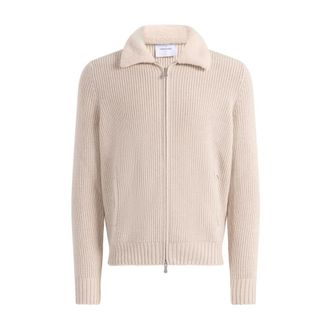 Gran Sasso Vest met volledige ritssluiting - Heren - Truien - Beige - Maat: M Zijde
