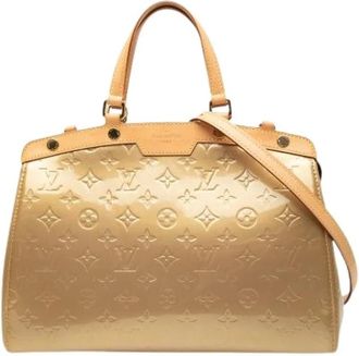 Louis Vuitton Pre-owned Handbags, female, Beige, Size: ONE SIZE Pre-owned Vintage Leather Handbag