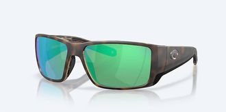 Costa Unisex Blackfin Pro Polarized Sunglasses In Matte Tortoise Green Mirror