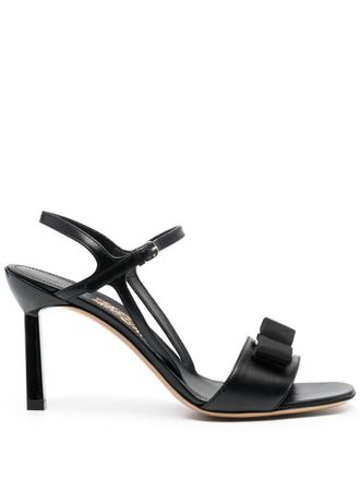 Ferragamo Gabriela 95mm open-toe sandals - women - Calf Leather/Calf Leather/Calf Leather - 10.5C - Black