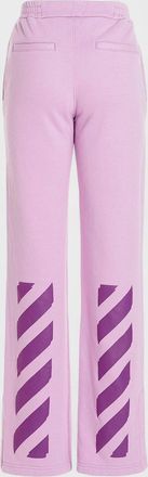 Off-white Womens Diag Tapered Sweatpant Lilac - Purple - Size: XS