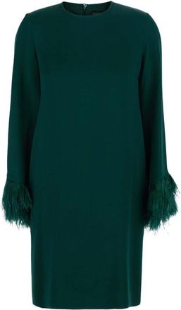 Antonelli Violetta Jurk - Dames - Feestkleedjes - Groen - L - Satijn - Kleedjes
