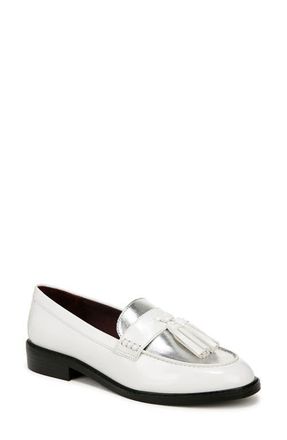 Franco Sarto Carolyn Low Tassel Loafer in White at Nordstrom, Size 7