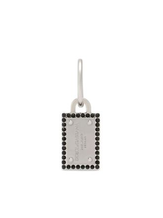 Dolce & Gabbana Orecchino a cerchio logo - Argento