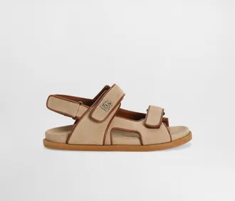 Dolce & Gabbana Split Leather And Nappa Calfskin Sandals - Man Shoes (24-38) Beige 27