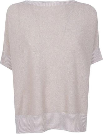 D.exterior D. EXTERIOR Vanise Lux Oversized Short Sleeves Sweater