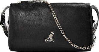 Kangol Metalen Leren Logotas (Zwart)