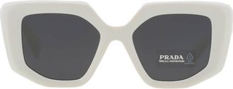 Prada Dark Grey Irregular Ladies Sunglasses PR 14ZS 1425S0 50