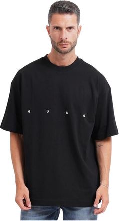 HUGO BOSS Tops, Heren, Zwart, L, Katoen, T-shirt