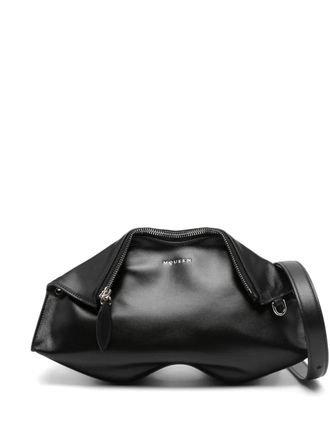 Alexander McQueen Clutch Manta con zip - Nero