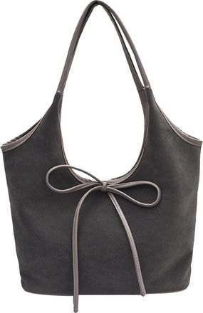 Generic Bow Bags For Women - Large Capacity Shoulder Tote, Elegant Underarm Purse, Stylish Bucket Carrier | Outdoor City Scenario for Girls Women Daily Fashio
