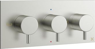 Crosswater MPRO-afwerkingsset met 3 handgrepen (moet worden gecombineerd met WLBP3001R+) RVS-effect