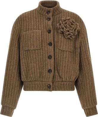 Giuseppe Di Morabito Dames, Truien, Bruin, Maat: XS Wol