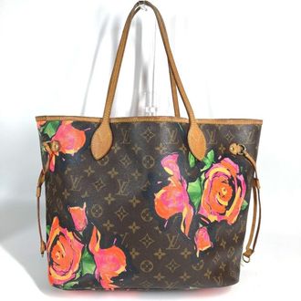 Louis Vuitton Brown Pink Monogram Shoulder Bag Tote Bag (Pre-Owned)
