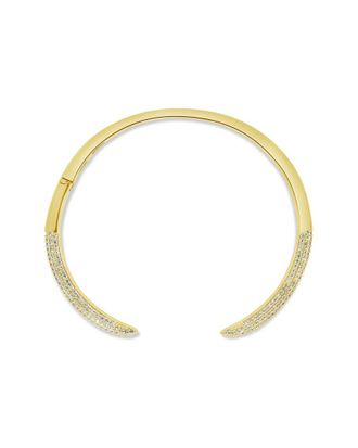 Sterling Forever 14K Plated Large Spike Cuff Bracelet