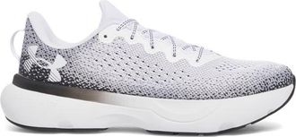 Under Armour Mens Infinite - Running Shoes White/Black/White Size 10.0