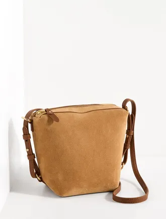 Talbots Riley Suede Crossbody Bag - Herbal Tea - 001 Talbots